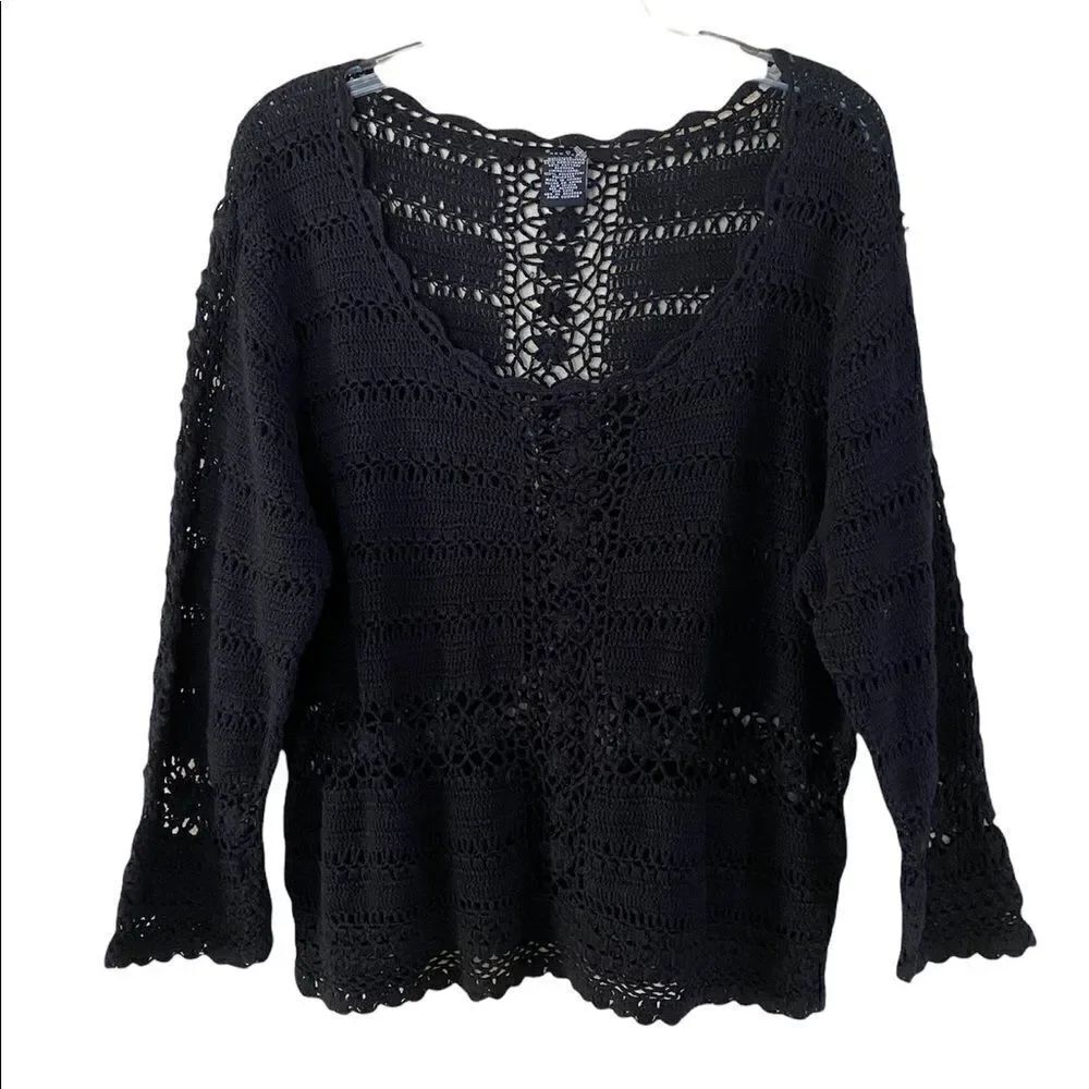 E C I New York Woman’s Black Sweater